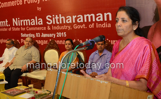 Nirmala sitaraman in Mangalore
